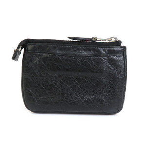 Balenciaga Monnaie Porte Giant Wallet Leather Black